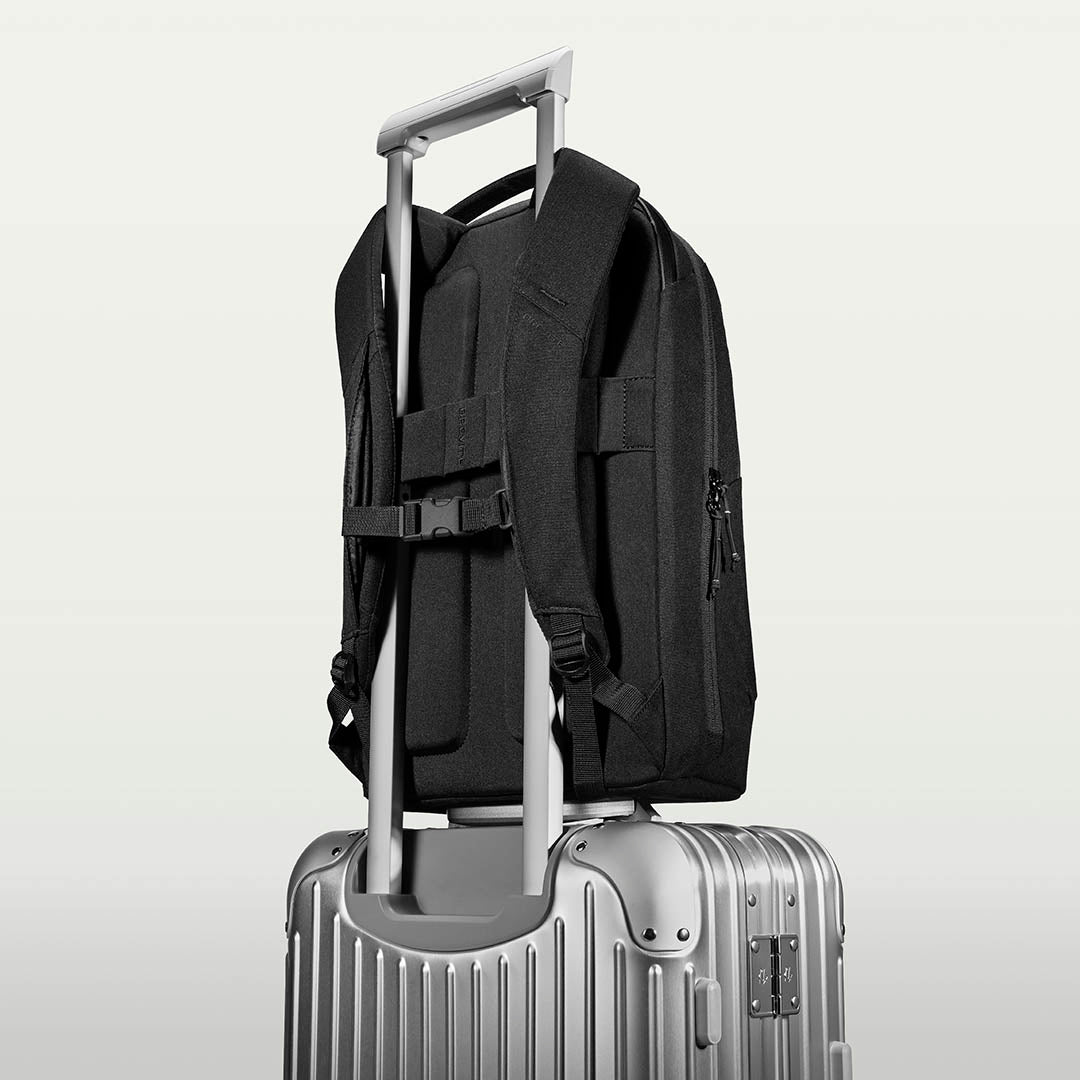 backpacking daypack laptop Brevite The Daypack Pro in Black