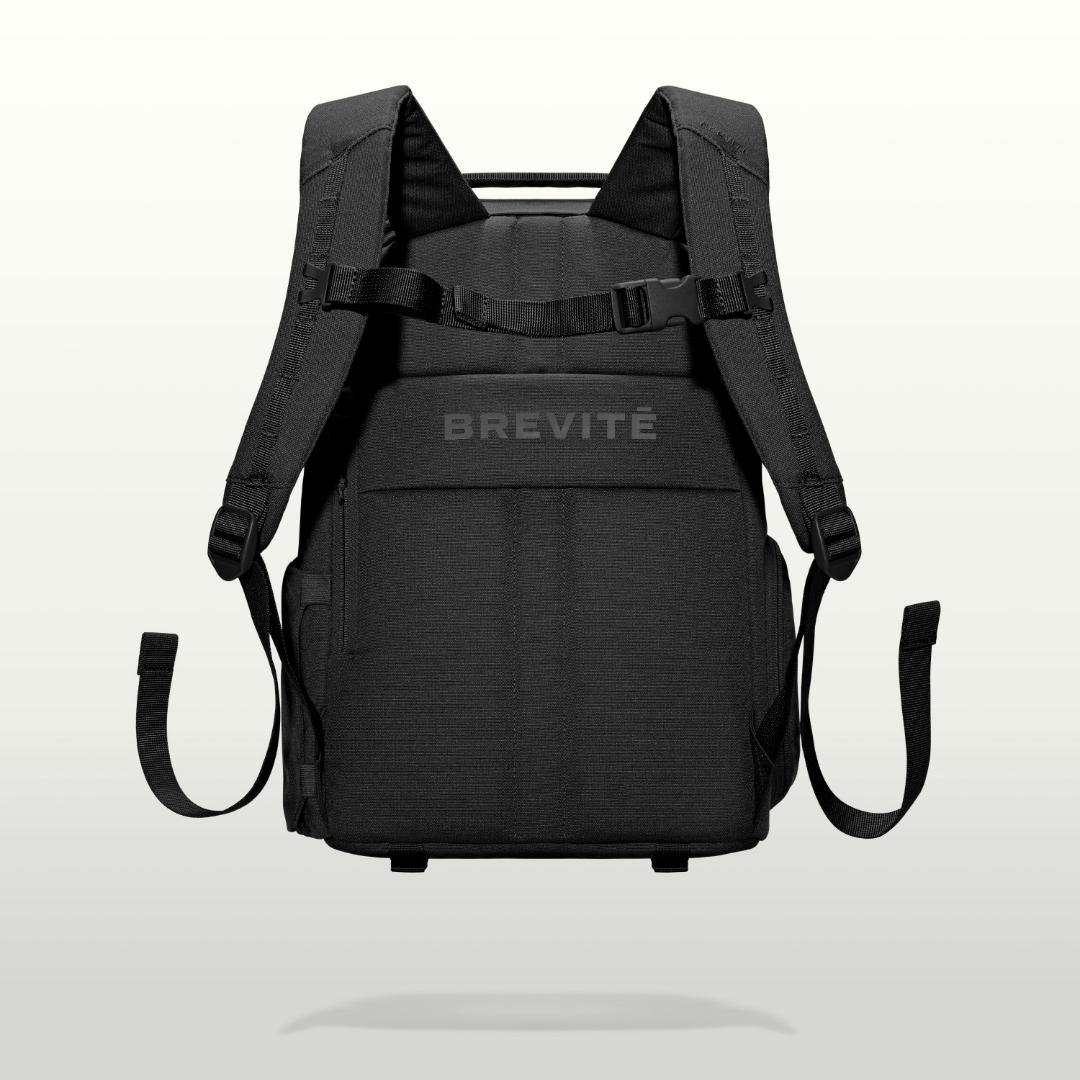 The Jumper in Triple Black, back panel and shoulder straps