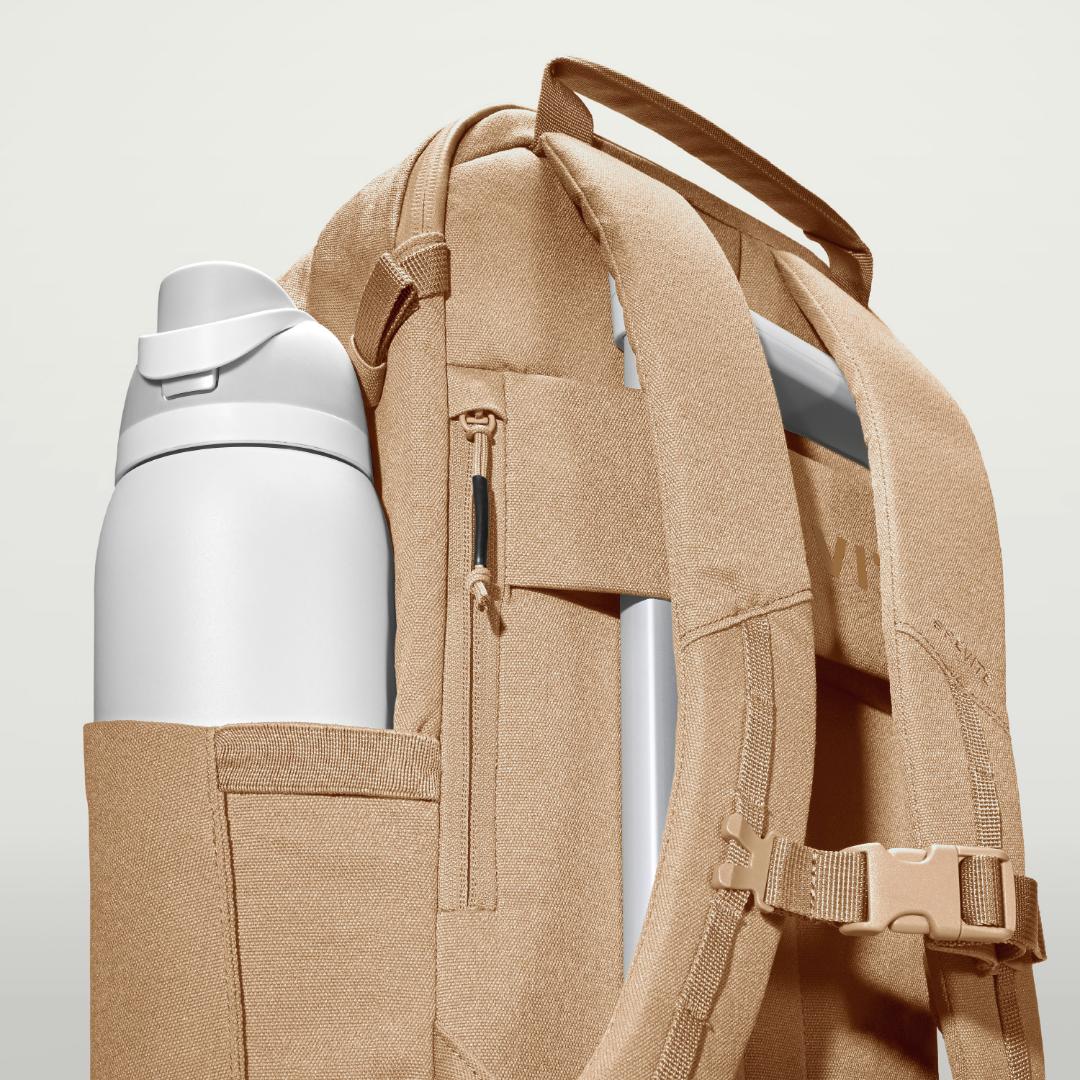 The Jumper in Desert Sand, side bottle pocket