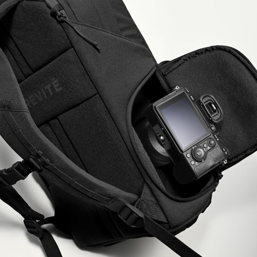 The Jumper in Triple Black, side camera access open