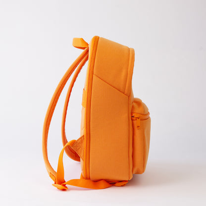 a orange mini backpacks City Zip Small Backpack With its vibrant Spicy orange color and the iconic Kanken series The Mini Brevit