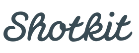 The image shows the 'Shotkit' logo in cursive text.